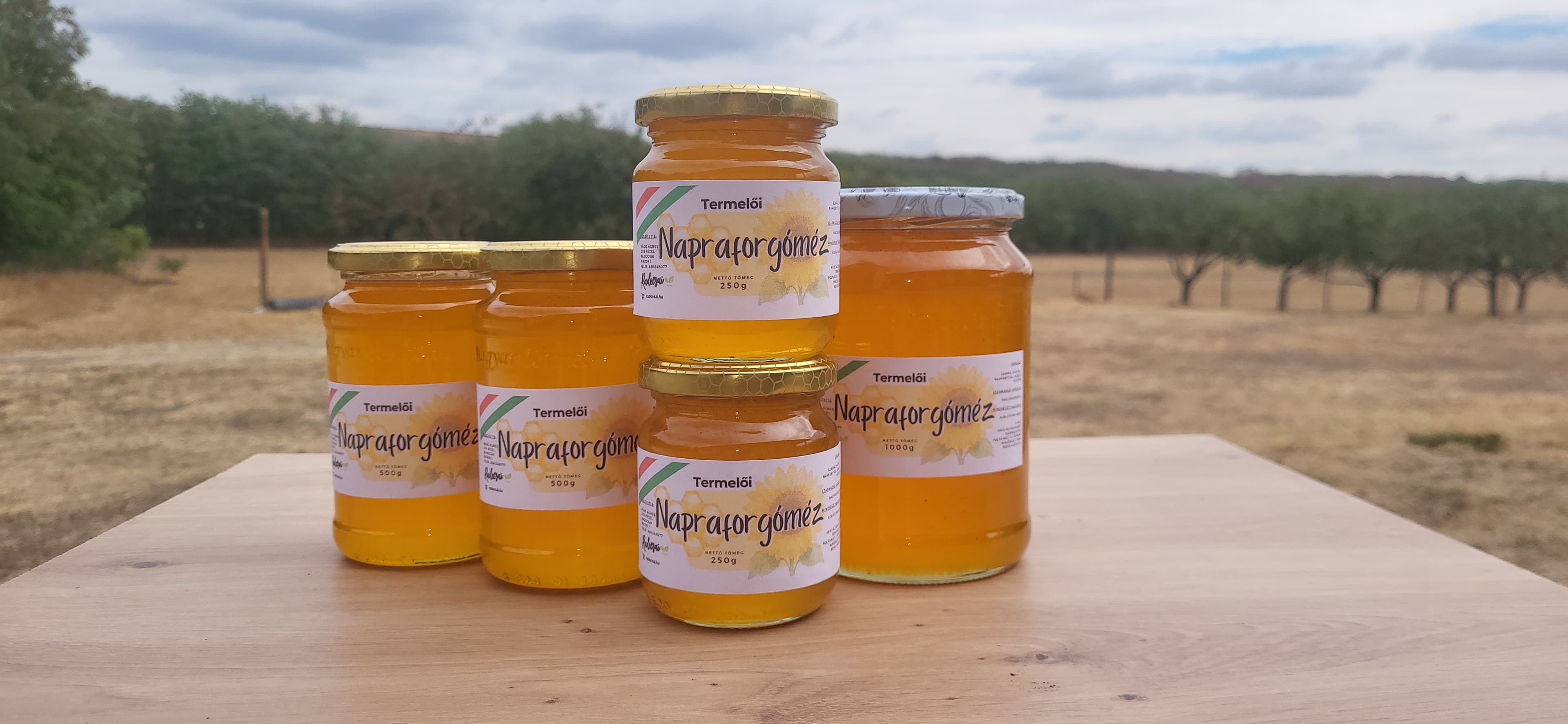 Termelői napraforgóméz - 250g